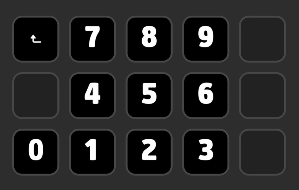 Pavé numérique sur Stream Deck